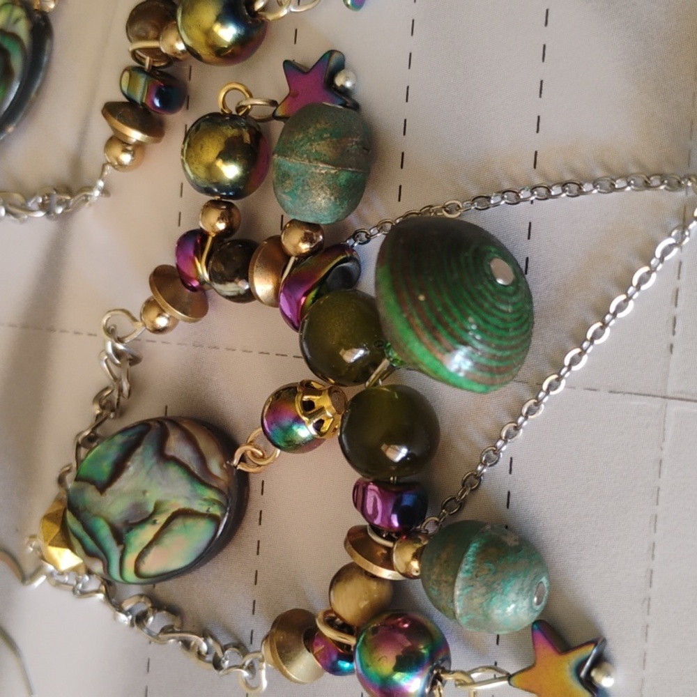 Boho Cosmic Style Stellar Statement Earrings With… - image 2